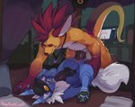Rating: e
ID: 5360335
Date: 2025-02-08 19:25:14 -0500
Status: active
Score: 493
abdominal_bulge absurd_res anal anal_penetration animal_genitalia animal_penis anthro anthro_on_anthro anthro_penetrated anthro_penetrating anthro_penetrating_anthro anvil_position balls big_balls big_dom_small_sub big_penis bodily_fluids canid canine canine_genitalia canine_penis chuki clothing digitigrade dominant duo eeveelution erection flareon fluffy fluffy_tail from_front_position generation_1_pokemon genital_fluids genitals headgear headwear hi_res jewelry knot legs_up looking_pleasured maiko_(flareon) male male/male male_on_bottom male_on_top male_penetrated male_penetrating male_penetrating_male mammal necklace nintendo on_bottom on_top pawpads paws penetration penile penile_penetration penis penis_in_ass pokemon pokemon_(species) precum precum_in_own_mouth precum_on_self rodent roy_(chuki) roy_arashi sex size_difference submissive tail tongue tongue_out tremble_spikes post #5360335