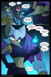 2:3 anthro bandage bat bottomwear breasts butt canid canine clothing comic dialogue echidna english_text female fox group hi_res knuckles_the_echidna lipstick makeup male mammal marik_azemus34 midriff miles_prower monotreme navel rouge_the_bat sega shorts sonic_boom sonic_the_hedgehog_(series) text url wings