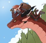 Rating: s
ID: 4803708
Date: 2024-05-24 04:13:43 -0400
Status: active
Score: 54
ambient_bird ambiguous_gender annette_(tinypigdraws) armor backpack binoculars black_bottomwear black_clothing black_pants bodily_fluids boots bottomwear clothed clothing cloud countershade_neck countershading day dragon duo feral footwear fully_clothed green_eyes hair hi_res horn human long_neck mammal mythological_creature mythological_scalie mythology on_top outside pants plant pupils red_body red_clothing red_hair red_scales red_topwear scabbard scales scalie shoes short_hair signature size_difference sky slit_pupils smaller_human sweat tinypigdraws topwear tree william_(tinypigdraws) post #4803708