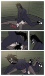 Rating: e
ID: 4066622
Date: 2023-05-22 11:12:42 -0400
Status: active
Score: 36
3:5 absurd_res anthro attack ball_bite ball_punching ballbusting base_three_layout black_body blockage_(layout) bound bovid butt caprine chain clothed clothing cock_and_ball_torture comic countershade_face countershade_tail countershade_torso countershading crotch_attack demon detailed_background equid equine four_frame_image genital_torture hi_res horizontal_blockage horn horse kimero_(kimero_kat) kimero_kat male male/male mammal moloch_gidianni nude slightly_chubby tail three_row_layout vampire post #4066622