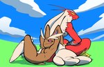 Rating: s
ID: 5383691
Date: 2025-02-19 13:45:30 -0500
Status: active
Score: 19
ambiguous_gender anthro avian bird black_sclera blaziken breasts brown_body cloud dicenslices duo featureless_breasts female galliform generation_3_pokemon generation_4_pokemon hands_behind_head lagomorph leporid long_ears lopunny lying mammal nintendo on_back orange_body outside pink_eyes pokemon pokemon_(species) red_body sky yellow_sclera post #5383691