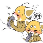 1:1 aggretsuko ailurid anthro big_pepper blush bodily_fluids breasts cum cum_in_mouth cum_inside duo eyes_closed fellatio female genital_fluids genitals korean_text male male/female mammal nude oral penile penis red_panda retsuko sanrio sex tadano_(aggretsuko) text