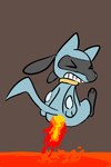 Rating: s
ID: 5396708
Date: 2025-02-25 10:28:48 -0500
Status: active
Score: -9
ambiguous_gender anthro blue_body blue_fur burning butt butt_on_fire clenched_teeth eyes_closed fifybear fire fur generation_4_pokemon hand_on_butt hi_res lava nintendo pain pokemon pokemon_(species) raised_tail riolu semi-anthro solo tail teeth post #5396708