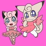 2020 :3 alternative_fashion anthro anthrofied arms_bent ballerina ballet belt bent_arm bent_leg bent_legs big_eyes black_ear_tips black_inner_ear blue_eyes blush blush_stickers bottomwear breasts brown_ear_tips chibi clefable clefairy closed_smile clothed clothing curled_hair curled_tail cute_fangs dance_shoes dancewear digital_media_(artwork) dipstick_ears dress duo ear_markings evolutionary_family extended_arm eyelashes featureless_feet featureless_hands featureless_limbs feet female floating footwear frilly frilly_clothing frilly_dress generation_1_pokemon hair hand_on_cheek hands_behind_back hands_on_hips head_tuft hi_res j-fashion legs_together legwear lolita_(fashion) looking_at_viewer looking_away mammal medium_breasts mouth_closed multicolored_ears mythrica nintendo noseless open_mouth open_smile pink_background pink_belt pink_blush pink_body pink_cheeks pink_clothing pink_dress pink_footwear pink_ribbon pink_sash pink_shoes pink_tongue pink_tuft pink_tutu pink_wings pointe_shoes pokemon pokemon_(species) pokemorph prick_ears purple_eyes red_clothing red_footwear red_shoes ribbons sash shoes simple_background skirt sleeveless sleeveless_dress small_breasts smile smiling_at_viewer socks standing sweet_lolita tail tan_body tan_tuft thigh_highs thigh_socks tongue triangle_mouth tuft tutu two_tone_ears white_clothing white_footwear white_socks wings