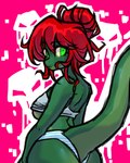 Rating: q
ID: 5588649
Date: 2025-05-21 16:07:04 -0400
Status: active
Score: 5
anthro bikini butt clothed clothing cyvor dinosaur dromaeosaurid female green_body green_eyes green_skin hair hi_res lizardman nipple_slip prehistoric_species rear_view red_hair reptile scalie skimpy skimpy_bikini solo swimwear theropod two-piece_swimsuit velociraptor post #5588649