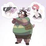 Rating: q
ID: 4650542
Date: 2024-03-11 04:44:38 -0400
Status: active
Score: 38
2024 absurd_res accessory anthro antlers blush bottomwear breasts brown_hair canid canine clothing deer electronics eyewear female glasses hair hair_over_eyes hi_res holding_object holding_phone hooves horn japanese_text legwear maid_uniform male mammal morbidly_obese new_world_deer nintendo obese obese_anthro obese_male overweight overweight_anthro overweight_male panties phone phone_charm pin_accessory pin_button pink_hair pokeball pokemon reindeer satchel shirt shorts simple_background smile solo stockings stubble t-shirt text the_legend_of_zelda thinking thought_bubble thoughtful_expression timo_(yellowhellion) topwear triforce triforce_shirt underwear uniform white_background yellowhellion post #4650542