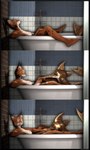 2022 3d_(artwork) 5_toes absurd_res anthro anthro_on_anthro bathroom bathtub breasts brown_body brown_fur brown_skin cam_(petruz) comic digital_media_(artwork) duo feet felid feline female fish fur hi_res humanoid_feet implied_cunnilingus istio_(petruz) kinktober lynx male male/female mammal marine markings multicolored_body multicolored_fur multicolored_skin nipples nude petruz_(copyright) plantigrade reindeerviking sawshark sex shark smile smirk source_filmmaker_(artwork) spots spotted_body spotted_fur teeth toes two_tone_body two_tone_fur two_tone_skin white_body white_fur white_skin