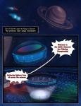 aircraft comic comic_sans dialogue english_text hi_res marsel-defender planet space spacecraft stadium star text vehicle