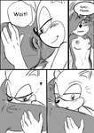 absurd_res ambiguous_fluids ambiguous_gender anthro anus archie_comics blush bodily_fluids breasts butt canon_couple chipmunk comic covering covering_face cunnilingus dawnelle dialogue digital_media_(artwork) duo english_text eulipotyphlan female female/ambiguous fur genital_fluids genitals greyscale ground_squirrel hair hedgehog hi_res lying mammal markings monochrome nipples nude on_back oral pussy rodent sally_acorn sciurid sega sex slice_of_life smile sonic_the_hedgehog sonic_the_hedgehog_(archie) sonic_the_hedgehog_(comics) sonic_the_hedgehog_(series) spread_legs spreading tail tears text tongue tree_squirrel vaginal vaginal_fluids