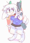Rating: s
ID: 5277270
Date: 2024-12-31 01:33:06 -0500
Status: active
Score: 53
2020 anthro blue_clothing blue_topwear blush cave_story clothing digital_drawing_(artwork) digital_media_(artwork) electronics eyelashes fan_character female female_anthro floppy_ears fur green_eyes gun gun_holster hair headgear headphones headset holding_gun holding_object holding_ranged_weapon holding_weapon lagomorph looking_at_viewer lop_ears mammal mimiga open_mouth open_smile orange_scarf pink_blush ranged_weapon sandra_brake scarf shaded short_tail smile solo standing tail topwear wamudraws weapon white_body white_ears white_fur white_hair white_tail post #5277270