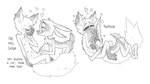 2020 anthro blue_(ljrmr) butt canid canine comic deer dialogue digital_drawing_(artwork) digital_media_(artwork) duo english_text eye_roll eyes_closed feet flustered fox fox_(ljrmr) fur greyscale hatching_(art) headpat heart_symbol hi_res hooves hug hugging_another humanoid_feet keysmash_text ljrmr male male/male mammal monochrome multi_nipple nipple_fetish nipple_play nipple_suck nipples nonbinary_(lore) paint_tool_sai_(artwork) plantigrade scut_tail shaded shaved shaving_fetish short_tail smile smiling_at_another snout sucking supernumerary_nipples tail text unguligrade