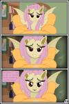 absurd_res applejack_(mlp) bat_pony comic duo equid equine female female/female feral flutterbat_(mlp) fluttershy_(mlp) friendship_is_magic gutovi-kun hasbro hi_res horse mammal my_little_pony pony