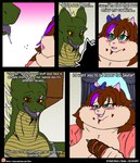 2017 accessory anthro big_breasts blueberry_(fruit) blueberry_muffin_(food) blush bodily_fluids bow_ribbon breasts brown_hair clothed clothing colored comic domestic_cat dragon dress_shirt duo english_text felid feline felis female food fruit green_body green_scales hair hair_accessory hair_bow hair_ribbon hi_res horn if_hell_had_a_taste kebab male mammal marci_hetson meat morbidly_obese morbidly_obese_anthro morbidly_obese_female muffin multicolored_body multicolored_scales muscular muscular_anthro muscular_male mythological_creature mythological_scalie mythology obese obese_anthro obese_female open_mouth overweight overweight_anthro overweight_female plant red_eyes ribbons saliva scales scalie shirt skewer skylar_fidchell stuffing teal_eyes tears text tongue topwear two_tone_body two_tone_scales url viroveteruscy window window_curtains yellow_body yellow_scales yellow_sclera