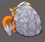 abdominal_bulge after_vore anthro avian belly big_belly bird burping canid canine digestion digestion_noises fatal_vore feet fox foxynoms fur group hi_res humanoid large_prey male male_pred male_prey mammal miles_prower multiple_prey oral_vore orange_body sega soles sonic_the_hedgehog_(series) vore yellow_body yellow_fur