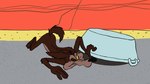 16:9 2022 3_toes 4_fingers 4k abstract_background absurd_res anthro arched_back arm_support arm_tuft ass_up athletic back_muscles back_tuft belly bent_down biped black_eyes black_nose brown_body brown_fur bucket butt butt_tuft canid canine canis canyon casual_nudity claws colored container coyote crouching curling_toes dated desert detailed digital_drawing_(artwork) digital_media_(artwork) ears_back elbow_tuft eyebrows feet fingers flat_colors forearm_tuft forearms forward_arm_support frown fur head_tuft hi_res humanoid_heel knee_tuft kneeling leg_tuft lifting looney_tunes lying male mammal multicolored_body multicolored_fur nude on_front one_eye_closed outside paws peek pinup pivoted_ears plantigrade pose raised_eyebrow raised_heel raised_tail rear_view redraw road screencap_redraw shadow signature skinny solo spine stevethedragon suspicious tail tail_between_buttocks tan_belly tan_body tan_eyebrows tan_fur tiptoes toe_claws toes tuft two_tone_body two_tone_fur warner_brothers widescreen wile_e._coyote yellow_sclera