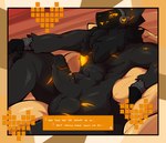 Rating: e
ID: 5611005
Date: 2025-05-31 05:30:14 -0400
Status: active
Score: 69
absurd_res anthro balls black_balls black_body black_ears black_fur black_glans black_hands black_penis black_tuft black_visor blush border braided_hair chest_tuft dialogue dialogue_box fluffy fluffy_chest fur genitals gin-blade glans glowing glowing_eyes glowing_markings hair hi_res highlights_(coloring) humanoid_genitalia humanoid_penis lounging lying machine male male_(lore) male_anthro markings muscular muscular_anthro muscular_belly muscular_male nude on_back orange_border orange_eyes orange_highlights orange_text_box penis pillow protogen relaxing robotic_hand screen screen_face solo tail tensor_(davjo) toned_anthro toned_belly toned_male tuft visual_novel_interface post #5611005