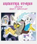 alice_goldenfeather_(estories) anthro black_border border brown_spots chimera cutie_mark discord_(mlp) draconequus english_text equid equine estories female feral fluttershy_(mlp) folded_wings friendship_is_magic gesture glancing_back group hasbro hi_res horn looking_at_viewer looking_up male mammal milk_carton my_little_pony mythological_creature mythological_equine mythology pegasus princess_celestia_(mlp) regalia shrug spots spread_wings text winged_unicorn wings