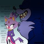 Rating: s
ID: 5631328
Date: 2025-06-09 16:35:24 -0400
Status: active
Score: 72
1:1 after_transformation anthro black_nose blaze_the_cat blue_body blue_fur blush bodily_fluids chest_fur digital_drawing_(artwork) digital_media_(artwork) domestic_cat duo english_text eulipotyphlan evil_grin fangs felid feline felis female flat_colors fur green_eyes hedgehog hero humanoid humor inner_monologue lycanthropy male male/female mammal panicking princess purple_body purple_fur roseraptor royalty sega sharp_teeth signature smile sonic_the_hedgehog sonic_the_hedgehog_(series) sonic_the_werehog sonic_unleashed stare sweat sweaty_face teeth text thinking werecreature wereeulipotyphlan werehog yellow_eyes post #5631328