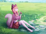 Rating: s
ID: 5542994
Date: 2025-05-01 23:39:02 -0400
Status: active
Score: 7
absurd_res accessory anthro barefoot beanie bottomwear breeze building canid canine chest_tuft clip_accessory clothing cloud countryside crop_top detailed_background digitigrade eyelashes eyes_closed feet female field field_background fingerless_gloves flower fox gloves grass grass_field grin hair hair_accessory hairclip handwear hat headgear headwear hi_res highlights_(coloring) house jewelry korinna_(dangerdash05) long_sleeves mammal mendalina nature navel necklace orange_hair pathway pattern_clothing plant pleated_skirt purple_body raised_hand relaxing rock scenery shirt shoeless shorts sitting sitting_on_grass sitting_on_ground skirt sky slim smile solo spandex spandex_shorts striped_clothing stripes tail tight_bottomwear tight_clothing tight_shorts topwear tree tuft twintails_(hairstyle) post #5542994