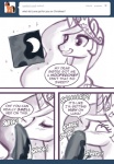 clothing comic crown dialogue english_text equid equine female feral friendship_is_magic handkerchief hasbro headgear horn horse john_joseco kerchief mammal my_little_pony pony princess princess_celestia_(mlp) royalty sniffing solo text tumblr