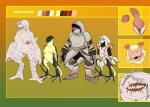 2_penises absurd_res animal_genitalia animal_penis anonymous_artist armor breasts capcom cloaca cynane_(legion_beast) eyeless ferra_(legion_beast) flying_wyvern genitals group hemipenes herm hi_res intersex khezu model_sheet monster_hunter multi_genitalia multi_penis nipples penis pussy remobra scar slightly_chubby snake_wyvern