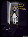 Rating: s
ID: 5325521
Date: 2025-01-23 09:44:30 -0500
Status: active
Score: 131
2025 anthro balthy_(suitedwolfie) bed biped canid canine canis cheek_tuft clock clothed clothed_male clothing detailed_background dialogue digital_clock digital_drawing_(artwork) digital_media_(artwork) door duo electronics facial_tuft fox fully_clothed fully_clothed_male fur furniture head_tuft hi_res inside k_(suitedwolfie) maid_uniform male mammal orange_body orange_fur red_fox solo_focus speech_bubble standing suitedwolfie talking_to_another true_fox tuft uniform wolf post #5325521
