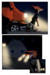 2017 akiric anthro canid canine cellphone clothed clothing comic disney duo electronics fox holding_object male mammal medium_truck mustelid musteline nick_wilde night phone red_fox street street_lamp truck_(vehicle) true_fox true_musteline van vehicle weasel zootopia