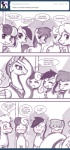 berry_punch_(mlp) blush bonbon_(mlp) carrot_top_(mlp) comic crown cutie_mark dialogue doctor_whooves_(mlp) earth_pony english_text equid equine eyes_closed fan_character feathered_wings feathers female female/female feral friendship_is_magic hair hasbro headgear hi_res horn horse john_joseco long_hair mammal monochrome my_little_pony mythological_creature mythological_equine mythology open_mouth pony princess princess_celestia_(mlp) princess_molestia rose_(mlp) royalty tail text tiara tumblr winged_unicorn wings