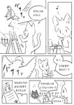 2017 ambiguous_gender anthro avian bird columbid comic domestic_cat doukutsunezumi felid feline felis feral hi_res japanese_text kemono kuroneko_(doukutsunezumi) mammal monochrome pigeon right_to_left shironeko_(doukutsunezumi) text translated