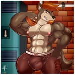 Rating: e
ID: 5610022
Date: 2025-05-30 18:35:11 -0400
Status: active
Score: 17
1:1 2025 aaron_(artist) abs anthro ball barazoku biceps big_bulge big_muscles border bottomwear bulge canid canine canis chest_tuft clothed clothing detailed_bulge facial_hair football_pants football_player goatee grinning_at_viewer hair hand_on_hip hi_res locker_room male mammal manly marcelo_(aaron) muscular muscular_anthro muscular_male nipples orange_eyes orange_hair pants pecs pubes red_bottomwear red_clothing red_pants solo topless topless_male tuft watermark white_border wolf post #5610022