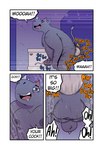 anal anal_penetration anthro bodily_fluids comic dialogue drooling duo earl_(t0l0k) english_text glory_hole heart_eyes heart_symbol hi_res male male/male mammal penetration rhinoceros saliva sweat t0l0k text