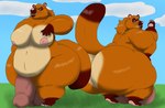 aged_up alythewolfcat animal_crossing anthro balls belly big_balls big_belly big_breasts big_butt big_penis breasts bulge butt canid canine clothing duo genitals gynomorph hi_res huge_balls huge_belly huge_butt huge_penis huge_thighs hyper hyper_balls hyper_butt hyper_genitalia hyper_penis hyper_thighs intersex mammal nintendo nipples nude penis pose raccoon_dog sibling_(lore) tanuki thick_thighs timmy_nook tommy_nook twins_(lore)