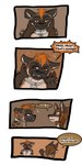 1:2 2016 anthro biped blush canid collar comic dialogue duo english_text fur hair havoc_(tatsuchan18) hi_res hyena male mammal sitting spade_(tatsuchan18) speech_bubble tatsuchan18 text