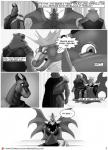 amin_(misterstallion) anthro bear bottomwear chair clothing comic crowd devon_(misterstallion) dialogue digital_media_(artwork) dragon english_text fantasy father_(lore) father_and_child_(lore) father_and_son_(lore) furniture greyscale group hi_res king loincloth magic magic_user male mammal misterstallion monochrome musclegut muscular mythological_creature mythological_scalie mythology parent_(lore) parent_and_child_(lore) parent_and_son_(lore) patreon patreon_logo prince public royalty scalie son_(lore) sorcery speech_bubble story tattoo text throne url