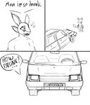 4_ears anthro avali bubble butt car comic dialogue drunk drunk_bubble english_text how_hungry... humor line_art loryddragon male meme monochrome multi_ear simple_background speech_bubble substance_intoxication text valentyn vehicle white_background zaz_1103_(slavuta)