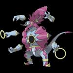 1:1 alpha_channel ambiguous_gender floating_hands generation_6_pokemon genie hi_res hoopa hoopa_(unbound) horn humanoid ken_sugimori legendary_pokemon nintendo not_furry official_art pokemon pokemon_(species) ring simple_background solo transparent_background