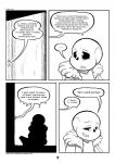 2016 animated_skeleton bone c-puff clothed clothing comic ellipsis english_text hi_res humanoid male monochrome not_furry sans_(undertale) skeleton speech_bubble text undead undertale undertale_(series)