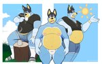 Rating: q
ID: 5582279
Date: 2025-05-18 20:18:57 -0400
Status: active
Score: 50
2025 anthro areola australian_cattle_dog bandit_heeler belly belly_overhang beverage big_belly big_bulge bluey_(series) bottomwear bulge canid canine canis cattledog clock clothed clothing cloud container cup day domestic_dog drinking eyebrows footfoxxy footwear fur grass herding_dog hi_res holding_beverage holding_container holding_cup holding_object jewelry knee_highs knee_socks legwear looking_at_viewer male mammal mature_anthro mature_male moobs narrowed_eyes navel necklace nipples open_mouth outside overweight overweight_anthro overweight_male pastoral_dog plant sandals shirt shoes shorts sitting socks socks_with_sandals solo standing steam sun tea tea_cup teeth thick_thighs tongue topless topless_anthro topless_male topwear tree_stump tuft underwear watch post #5582279