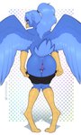 Rating: e
ID: 5630555
Date: 2025-06-09 08:42:12 -0400
Status: active
Score: 182
2022 anthro anus avian avian_feet beak bird blue_body blue_feathers blue_hair bottomwear bottomwear_down butt clothed clothing corvid corvus_(genus) eyewear feathered_wings feathers female genitals glasses hair hi_res humanoid_genitalia humanoid_vulva looking_at_viewer nude oscine panties panties_down pants pants_down partially_clothed passerine ponytail presenting presenting_hindquarters presenting_vulva raised_tail raven rear_view scuted_arms scutes signature simple_background small_butt smaller_version_at_source smile solo standing tail tail_feathers tied_hair underwear underwear_down undressing vee_(sterlingskies) vulva w4g4 wings post #5630555