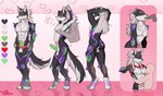 ambiguous_gender anthro blush canid canine canis clothed clothing clothing_lift crossdressing duo ear_piercing erect_nipples femboy genitals glowing glowing_markings green_the_wolf hi_res humanoid knot knotted_penis male male/ambiguous male/male mammal markings moan model_sheet muscular muscular_male muscular_sub nipple_fetish nipple_play nipple_suck nipples nude_anthro panties penis piercing shirt shirt_lift solo_focus sonofan submissive submissive_male sucking tattoo topwear underwear wolf womb_tattoo