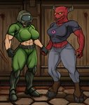 Rating: s
ID: 2659831
Date: 2021-03-18 21:29:08 -0400
Status: active
Score: 56
absurd_res anthro armor baphomena_(alekksandar) baron_of_hell cacodemon crossgender doom_(series) doom_slayer doomgal duo facility female female/female hand_holding headgear helmet hi_res hooves horn human id_software mammal microsoft muscular muscular_female srtomgeek_(artist) post #2659831