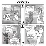 1:1 antennae_(anatomy) apple apple_bloom_(mlp) applejack_(mlp) arthropod big_macintosh_(mlp) bodily_fluids clothing comic cowboy_hat earth_pony english_text equid equine female food freckles friendship_is_magic fruit hasbro hat headgear headwear hi_res horn horse insect lepidopteran male mammal moth my_little_pony plant pony queen_chrysalis_(mlp) sweat sweatdrop text tree url vavacung yoke