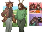 Rating: s
ID: 5547707
Date: 2025-05-04 03:11:37 -0400
Status: active
Score: 16
4:3 anthro antlers apple_inc. biped blue_sky bottomwear calculator cellphone chest_tuft clothing comic deer duo electronics exclamation_point eye_contact eyewear female female/female food furniture glasses green_clothing green_topwear hand_holding heart_symbol hi_res holding_object holding_phone hoodie horn humor iphone jackalope lagomorph looking_at_another mammal oblivious paella pants pasta percentage phone plant plate selfie sepulturegirl shrub sky smartphone spaghetti string_lights table three_frame_sequence topwear tree tuft wearing_glasses post #5547707
