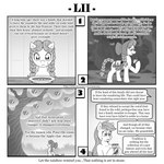 1:1 apple applejack_(mlp) bag bodily_fluids braided_hair braided_pigtails comic earth_pony english_text equid equine female food freckles friendship_is_magic fruit granny_smith_(mlp) hair hasbro hi_res horse jelly_(food) mammal monochrome my_little_pony pigtails plant pony saddle_bag tears text tree vavacung zap_apple zap_apple_jam