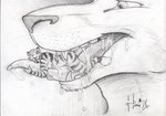 anthro bodily_fluids drooling duo eye_contact felid forest holding_tongue hufnaar kangaroo looking_at_another macro macropod male male/male mammal marsupial micro on_tongue open_mouth oral pantherine plant saliva size_difference sketch smile solaxe_(artist) teeth tiger tongue tongue_hug tree