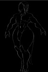 abs animal_genitalia animal_penis animus_(shadowykitsune) biceps black_and_white black_background eldritch_abomination ethereal flaccid gem genitals ghost humanoid male monochrome monster muscular muscular_humanoid muscular_male nipples nude pecs penis sheath simple_background solo spirit starberyl thick_thighs wide_hips