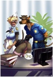 Rating: e
ID: 308866
Date: 2013-03-25 16:12:15 -0400
Status: active
Score: 96
2013 angry anthro artist_name badge belt blonde_hair blush book breasts brown_hair bulge butt canid canine canis clipboard clothing computer desk dialogue dobermann domestic_dog dual_holding duo electronics erma_(vader120) eyewear female furniture giraffe giraffid glasses hair holding_clipboard holding_object kamina1978 legwear looking_back male mammal muscular office panties pictographics pinscher pointy_ears police prick_ears red_eyes sexual_harassment short_hair smile speech_bubble stockings table tail text underwear uniform unprofessional_behavior vader120 whitney_(vader120) post #308866