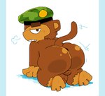 Rating: e
ID: 5607576
Date: 2025-05-29 18:27:44 -0400
Status: pending
Score: 8
2023 3_toes all_fours anthro balls barefoot beret big_butt bloons_tower_defense brown_body brown_eyes brown_fur butt camo camo_print clothing digital_media_(artwork) eyebrows feet fur genitals haplorhine hat headgear headwear looking_at_viewer looking_back looking_back_at_viewer male mammal monkey mostly_nude ninja_kiwi pawplants presenting presenting_hindquarters primate sniper_monkey_(bloons) solo tail teeth thick_thighs toes post #5607576