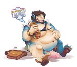 clothing feeding feet food foot_fetish footwear fupa generation_1_pokemon genitals growth human kerun male mammal nintendo nipples organs overweight overweight_male penis pokemon pokemon_(species) pokemon_professor professor_birch snorlax solo stomach text transformation url weight_gain