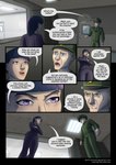 2022 agent_iskra_(darth_biomech) biped blonde_eyebrows blonde_hair blue_eyes clothed clothing colored comic darth_biomech dialogue dialogue_box duo english_text eyebrows female green_clothing green_hat green_headwear hair hat headgear headwear hi_res human human_only leaving_the_cradle major_pronin_(darth_biomech) male mammal military military_uniform not_furry purple_eyebrows purple_eyes purple_hair speech_bubble text uniform url